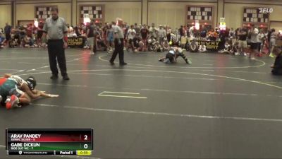 85 lbs Round 1 (6 Team) - Arav Pandey, SVRWC Silver vs Gabe Dickun, Ride Out WC