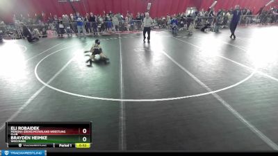 67 lbs Cons. Round 4 - Eli Robaidek, Monona Grove/McFarland Wrestling Club vs Brayden Heimke, Wisconsin