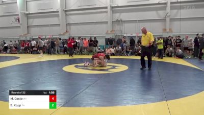 139-E Mats 6-10 10:15am lbs Round Of 32 - Mars Coste, WV vs Brooks Kopp, TN