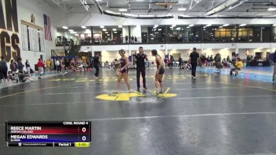 123 lbs Cons. Round 4 - Reece Martin, Adrian College vs Megan Edwards, Elmira