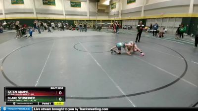 90 lbs Quarterfinal - Taten Adams, Sturgis Youth Wrestling vs Blake Schneider, Gorilla Wrestling Club, Inc.