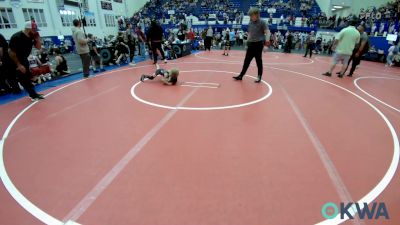 46 lbs Consi Of 4 - Brantley Goodwin, Mcalester Youth Wrestling vs Jose Rosas Jr., OKC Saints Wrestling