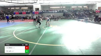 170 lbs Round Of 32 - Xaiver Dietz, Ellis Tech vs Branimir Lah, Amity