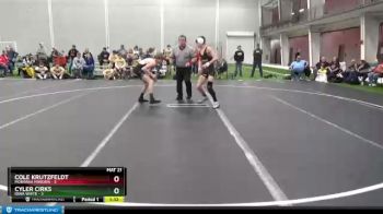 113 lbs Round 1 (4 Team) - Cole Krutzfeldt, Montana Maroon vs Cyler Cirks, Iowa White