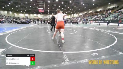 2nd Place - Kevin Linville, OKWA vs Michael Gilinsky, Junior Comets Wrestling Club