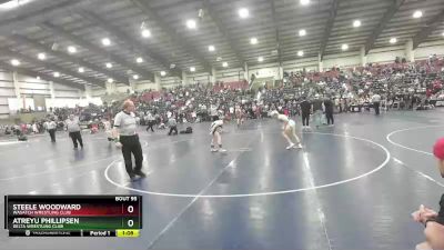 95 lbs 1st Place Match - Steele Woodward, Wasatch Wrestling Club vs Atreyu Phillipsen, Delta Wrestling Club