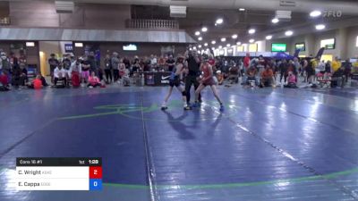 38 kg Cons 16 #1 - Connor Wright, Askeo International Mat Club vs Ezra Cappa, Edgewood Wrestling Club