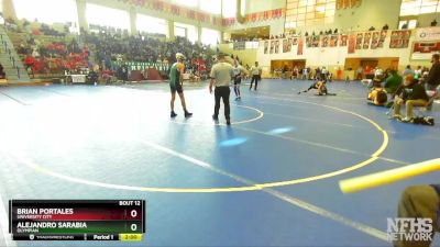 115 Boys Champ. Round 1 - Brian Portales, University City vs Alejandro Sarabia, Olympian