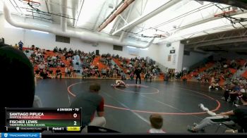 70 lbs 1st Place Match - Fischer Lewis, Thermopolis Middle School vs Santiago Piplica, Riverton Middle School