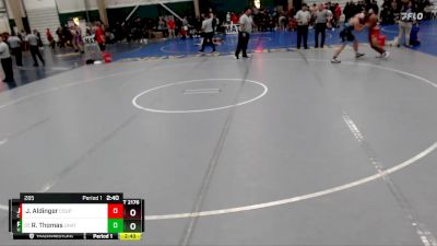 285 lbs Champ. Round 1 - Ricky Thomas, Unattached vs Josiah Aldinger, Colorado State University - Pueblo