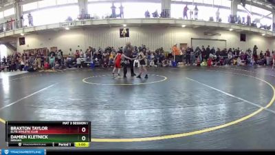 45 lbs Cons. Round 2 - Braxton Taylor, Elite Athletic Club vs Damien Kletnick, Indiana