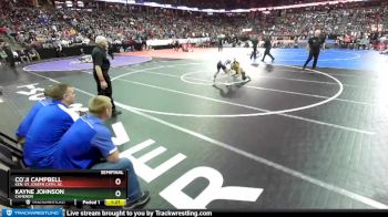 D3-120 lbs Semifinal - Co`Ji Campbell, Ken. St. Joseph Cath. Ac. vs Kayne Johnson, Cameron