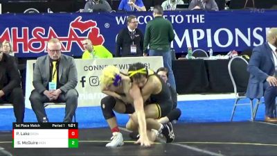 D4-126 lbs 1st Place Match - Shawn McGuire, Iron Mountain HS vs Perry Lake, Bronson HS