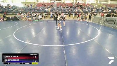 92 lbs Cons. Semi - Ernesto Perez, AZ vs Lincoln Swick, WI