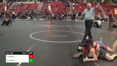 130 lbs Cons. Round 4 - Kane Wise, Newton Wrestling Club vs Deekon Holbert, Con-Kids Wrestling Club