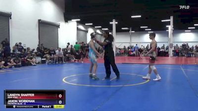 125 lbs Round 1 (8 Team) - Landyn Shaffer, New York vs Jaxon Workman, Michigan Blue