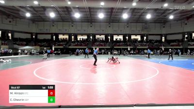 126 lbs Round Of 32 - Miles Hinson, St. Christopher's School vs Christian Chevrin, St. Benedict's Prep