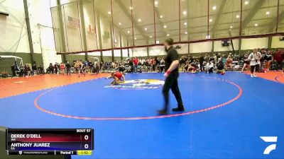 120 lbs Champ. Round 2 - Derek O`Dell, WA vs Anthony Juarez, CA