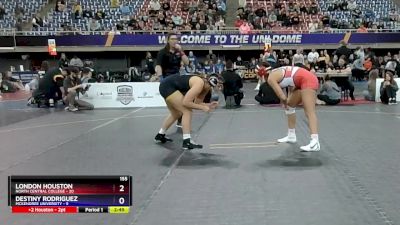 155 lbs Semis & 3rd Wb (16 Team) - London Houston, North Central College vs Destiny Rodriguez, McKendree University