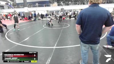 97 lbs Cons. Round 3 - Tanner Berry, Mat Rats Wrestling Club vs Maverick Hoversten, VB Fighthouse