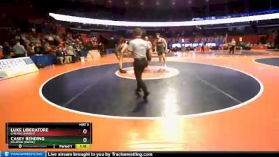 3A 220 lbs Champ. Round 1 - Casey Bending, Palatine (Fremd) vs Luke Liberatore, Chicago (Marist)