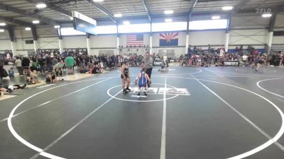 90 lbs Consi Of 4 - Elliott Sanders, BlackCat WC vs Bryson Davis, Dove Creek Bulldogs