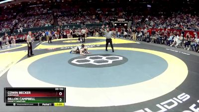 D3-132 lbs Semifinal - Dillon Campbell, Legacy Christian vs Cowin Becker, Northmor