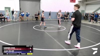 126 lbs Round 2 - Conner Cook, Nikiski Freestyle Wrestling Club vs Gage Keller, Juneau Youth Wrestling Club Inc.