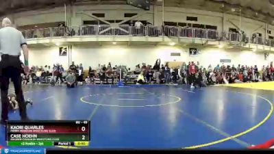 45 lbs Cons. Round 3 - Kaori Quarles, Perry Meridian Wrestling Club vs Case Hoehn, Maurer Coughlin Wrestling Club