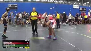 100 lbs Round 3 (6 Team) - Makael Aguayo, Team Gotcha vs Kodi James, Elite Athletic Club