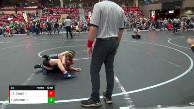 90 lbs Quarterfinal - Zavin Capps, Pomona Elite vs Phoenix Shelton, Victory Wrestling