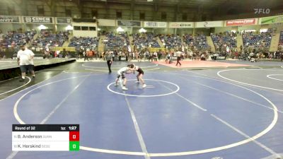 70 lbs Round Of 32 - Braedyn Anderson, Gunnison vs Kol Herskind, Sedgwick County