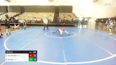 61 lbs Rr Rnd 3 - Zach Silverstein, Apex Elementary vs Kenyatta Brown, Orchard South WC