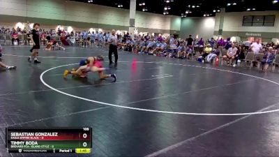 106 lbs Round 2 (16 Team) - Timmy Boda, Brevard FCA- Island Style vs Sebastian Gonzalez, Eagle Empire Black