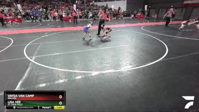 60 lbs Quarterfinal - Lisa Vee, St. Croix Falls vs Vayda Van Camp, Brillion