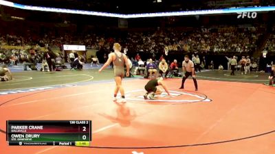 138 Class 2 lbs Semifinal - Owen Drury, Ste. Genevieve vs Parker Crane, Hallsville