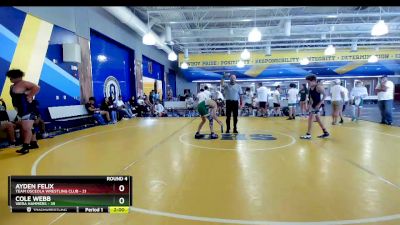 106 lbs Round 4 (8 Team) - Ayden Felix, Team Osceola Wrestling Club vs Cole Webb, Viera Hammers