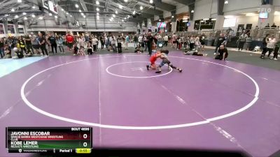 80 lbs 5th Place Match - Kobe Lemer, ReZults Wrestling vs Javonni Escobar, Gracie Barra Westchase Wrestling Club