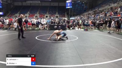 113 lbs Rnd Of 32 - Brock Johnson, Kansas vs Brady Slicker, Pennsylvania