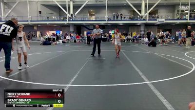 92 lbs Round 9 (10 Team) - Brady Genard, Upstate Uprising vs Nicky Schiano, Kraken