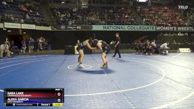 191 lbs Cons. Semi - Alexa Garcia, King University vs Sara Lake, Lindenwood University