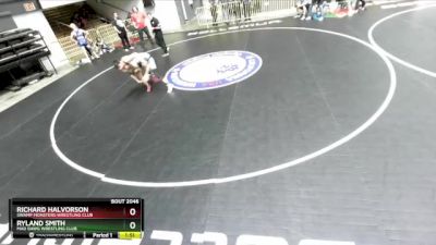 150 lbs Quarterfinal - Ryland Smith, Mad Dawg Wrestling Club vs Richard Halvorson, Swamp Monsters Wrestling Club