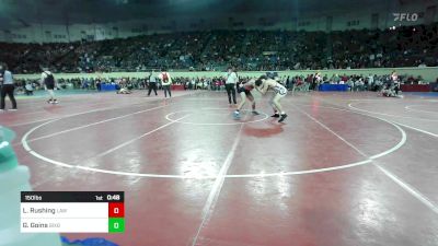 150 lbs Consi Of 32 #1 - Logan Rushing, Highlander Wrestling vs Griffin Goins, Bixby