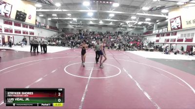 138 lbs Cons. Round 4 - Luis Vidal, Jr., Mesa vs Stryker Shores, Mesa Mountain View