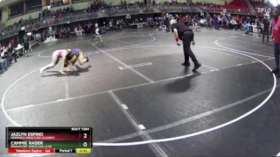 138 lbs Semifinal - Cammie Rader, Bridgeport Wrestling Club vs Jazlyn Espino, Nebraska Wrestling Academy