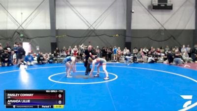 112 lbs Quarterfinal - Paisley Conway, OR vs Amanda Lillie, WA