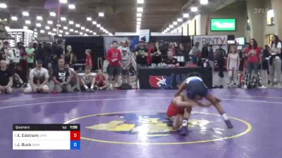 31 kg Quarters - Xander Edstrom, Upper Valley Aces Wresstling vs Jasmine Buck, Dominate Club Wrestling