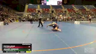 132 lbs Quarterfinals (8 Team) - Peyton Lemar, 4-Central Cass vs Bridger Anderson, 5-Northern Lights