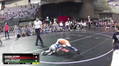 55 lbs Round 1 (6 Team) - Kamden Peters, Oklahoma Elite vs Aiden Mehlhaff, South Dakota Thunder