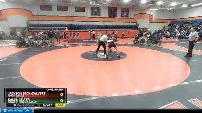 197 lbs Cons. Round 1 - Jackson Beck-Calvert, Adrian College vs Kaleb Gelter, Mount St. Joseph University